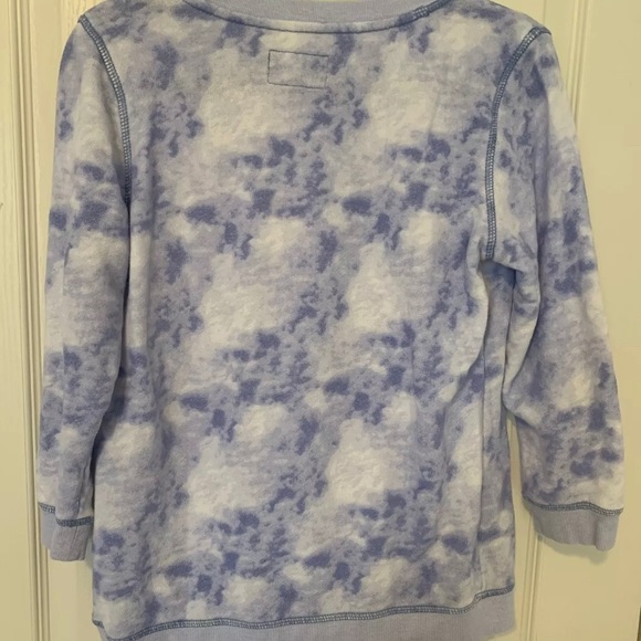 American Eagle Tie Dye Sweatshirt Blue Clouds - Picture 2 of 3
